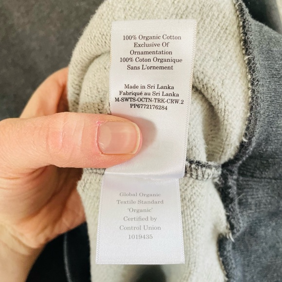 Everlane Organic Cotton TrackCrewneck Sweatshirt NWT - Picture 10 of 10